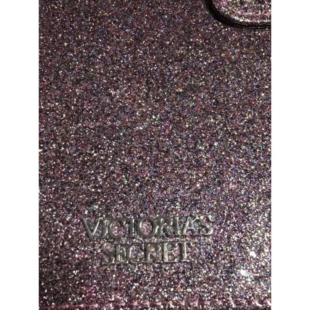 Victoria's Secret Glitter Hardcover Magnetic Closure Notebook w/ Pen
